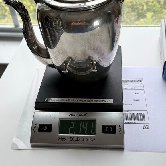 F B Rogers Vintage 19th Century Silver Plated Tilting Teapot No Stand - Picture 13 of 13